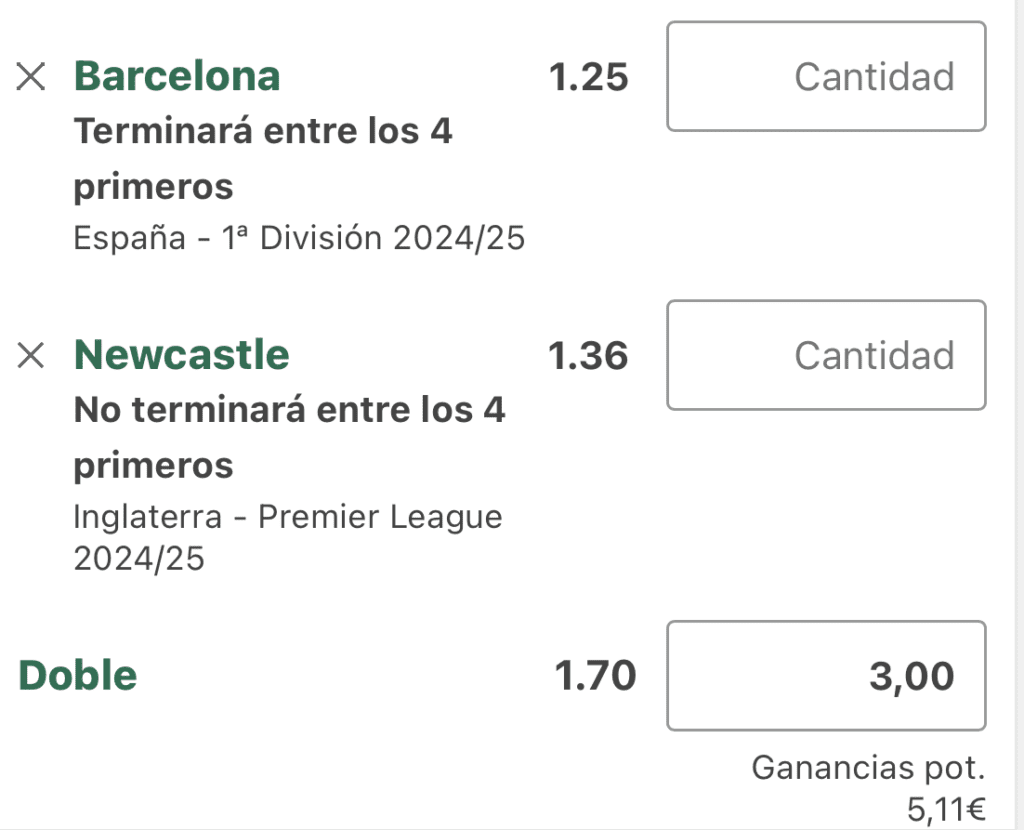 Pronóstico a largo plazo temporada 24-25