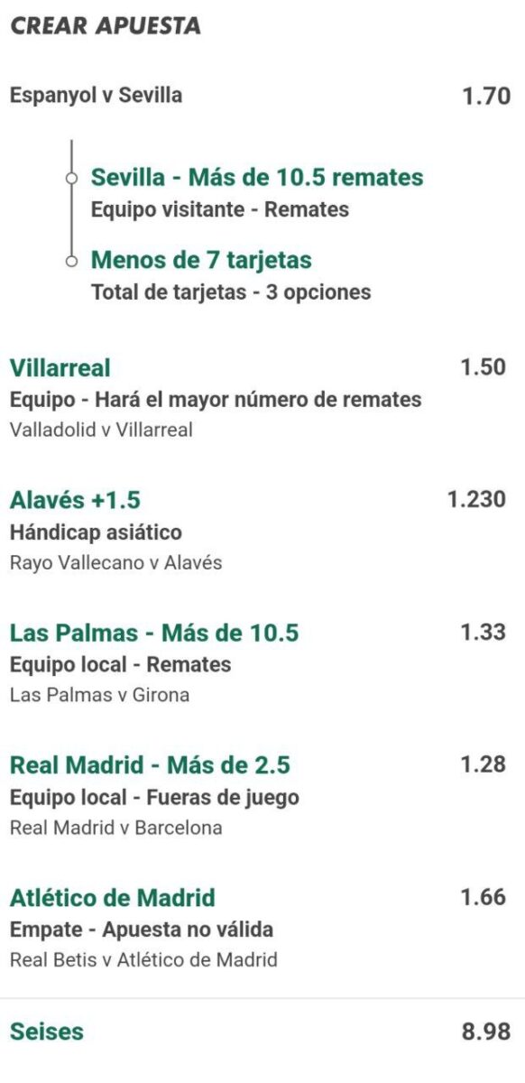 funbet de la jornada 11 de la liga