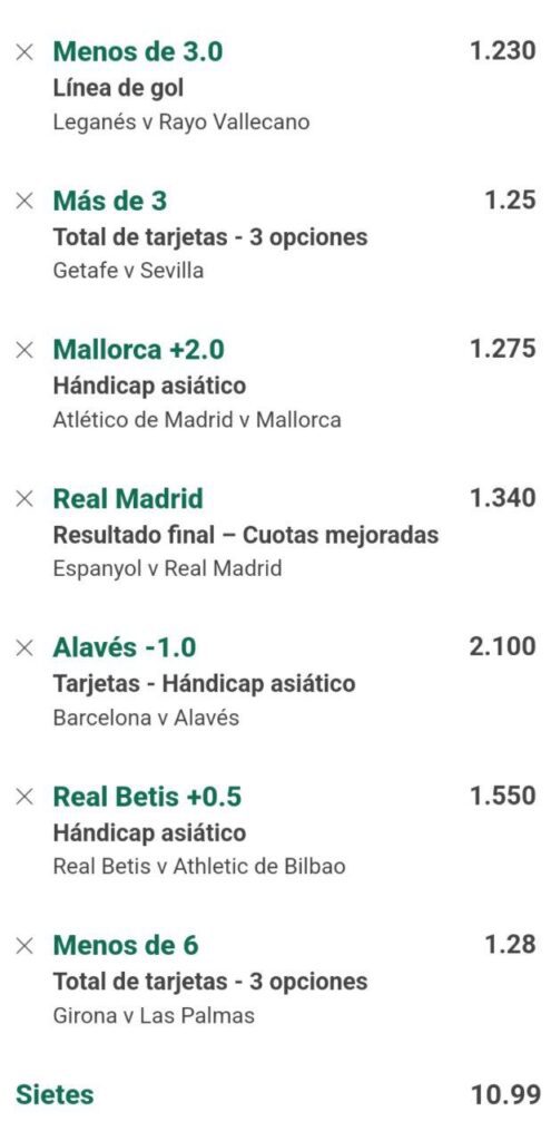 funbet de la jornada 22 de la liga