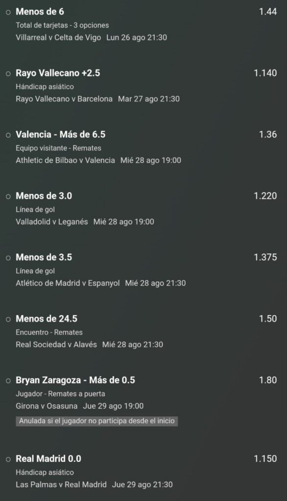 funbet de la jornada 3 de la liga