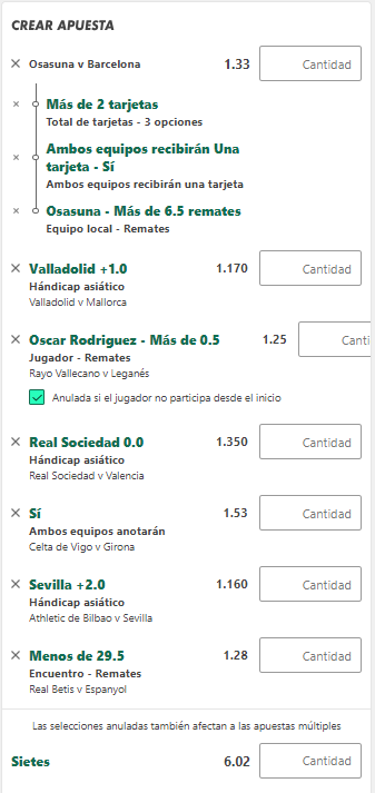 funbet de la jornada 8 de La Liga EA Sports